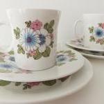 Retro China Tea Cups, Saucers And Plates - Hostess..