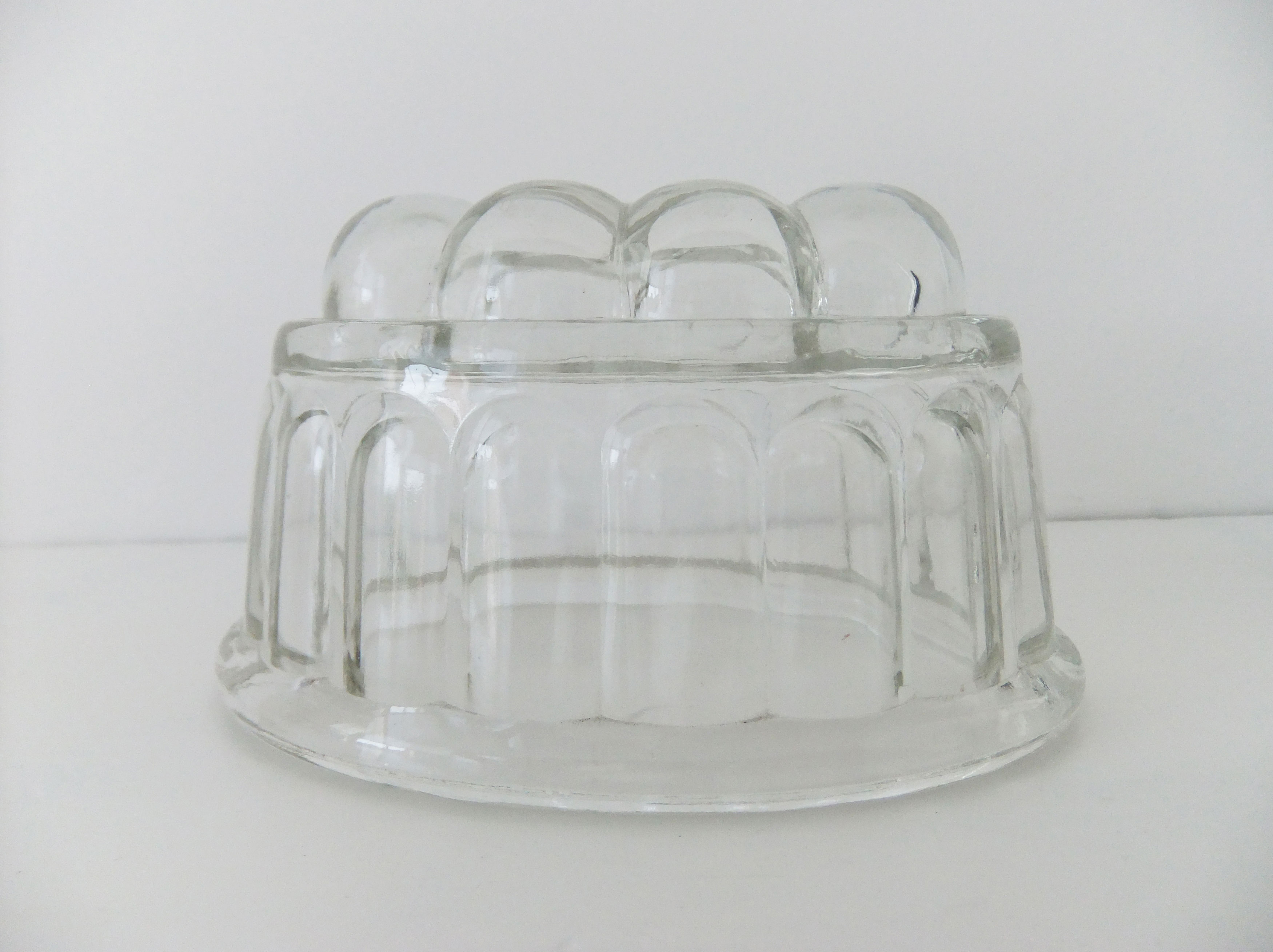 Vintage Jelly Mould Glass Jello Mold Half Pint Size on Luulla
