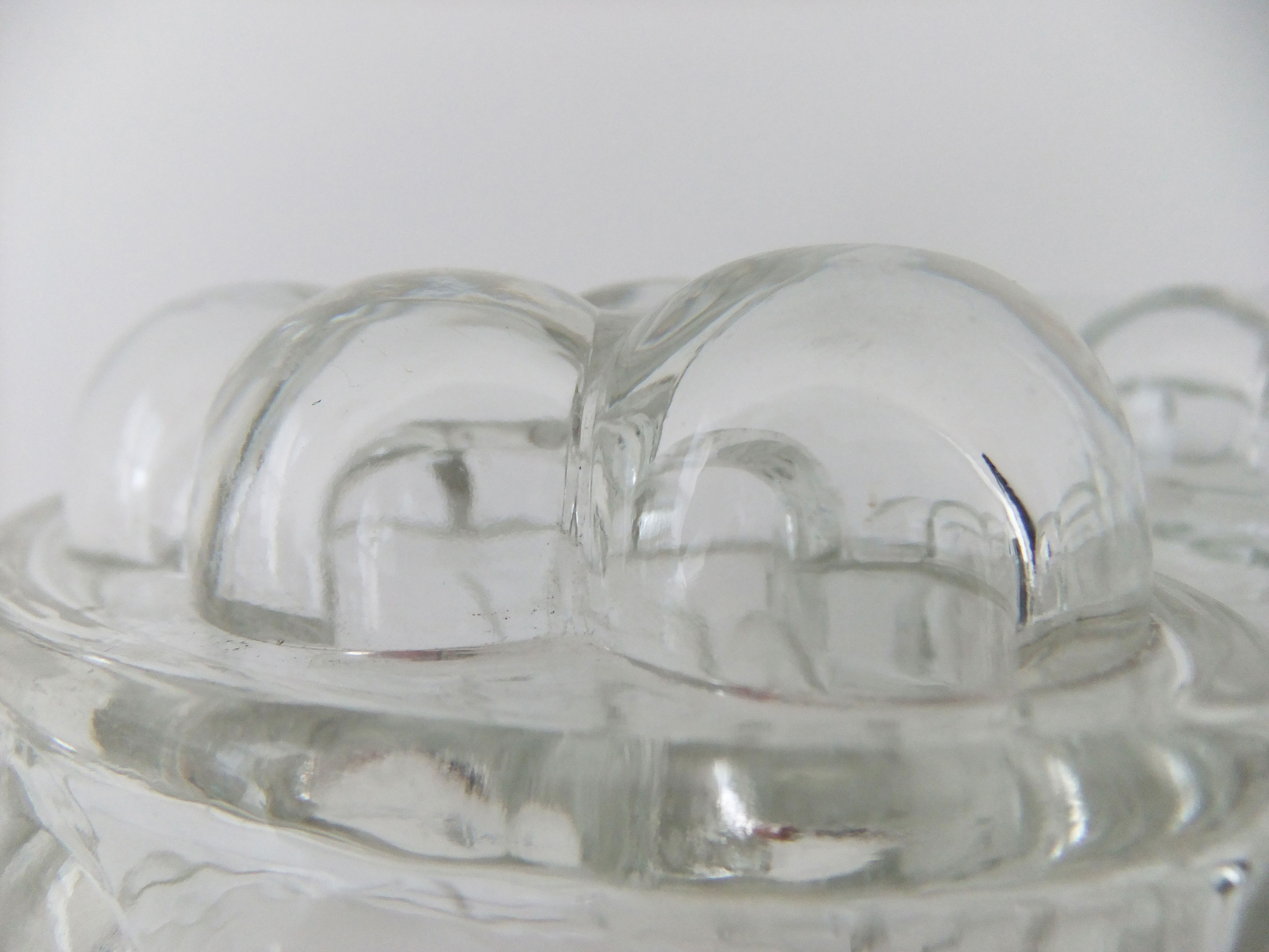 Vintage Jelly Mould Glass Jello Mold Half Pint Size on Luulla